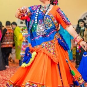 Orange with Blue Accent Chanyacholi