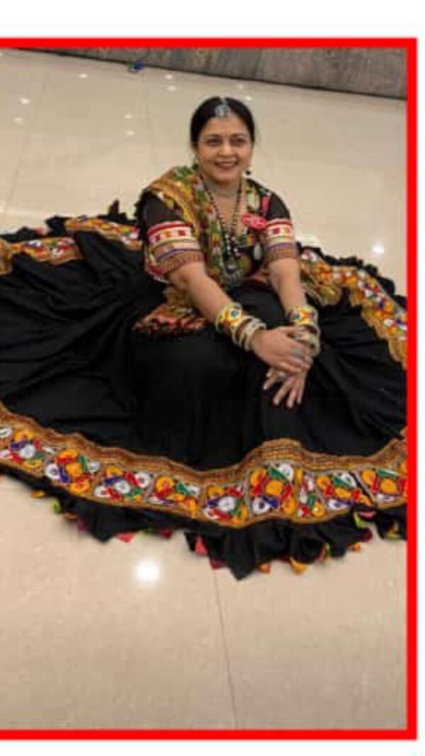 Black Chanyacholi with Gujarati Border 2