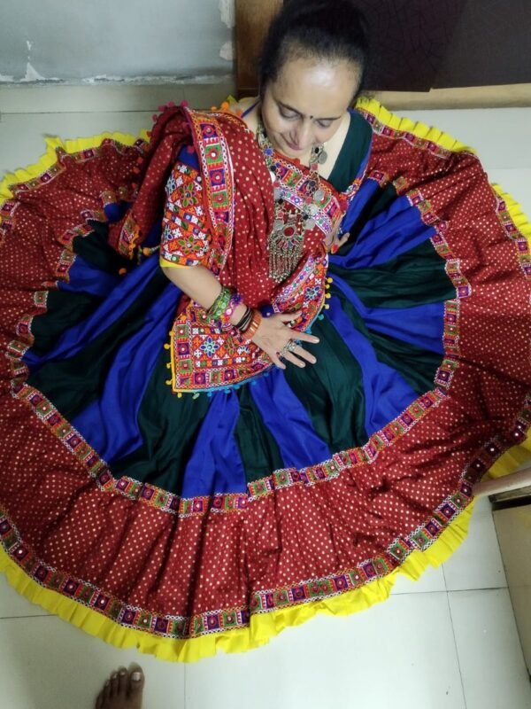 Blue and Dark Green Chanycholi - Image 3