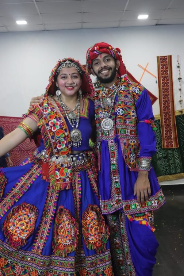 Blue/Orange/White/Pink Couple Dress - Image 3