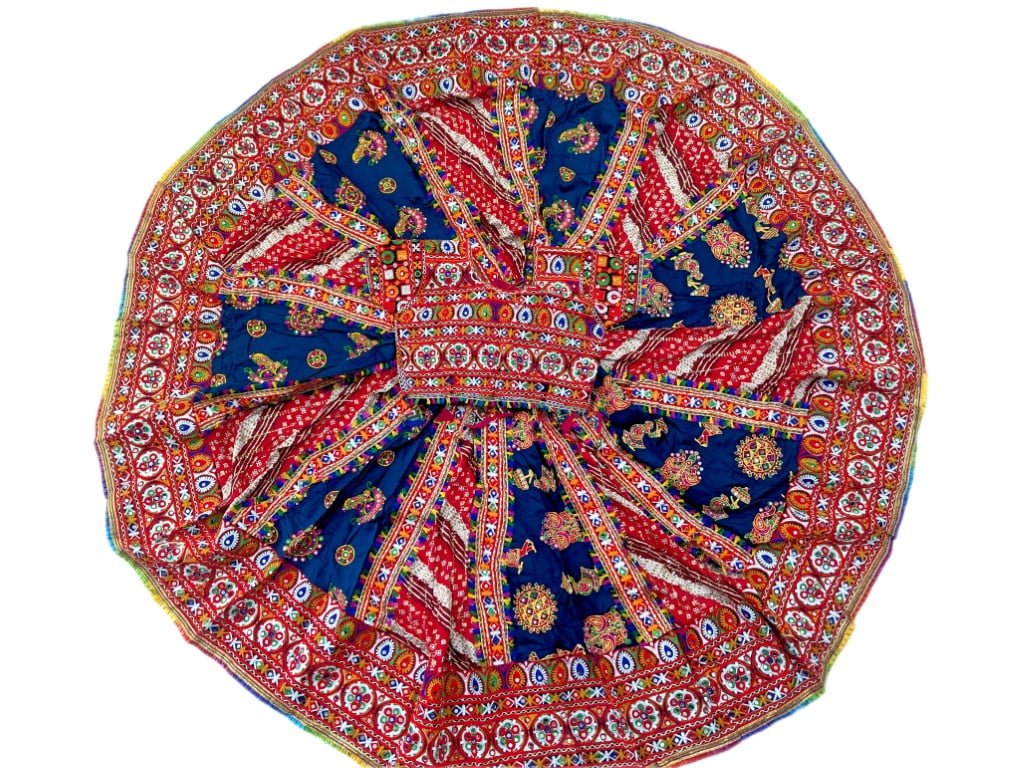Dark Blue and Bandhani Print Chanyacholi