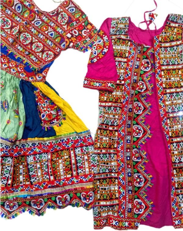Short Chanyacholis with a Embroidered Coat/Jacket - Image 7