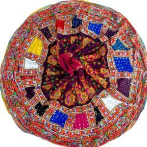 Deep Purple and Multi-Colour Gujarati Border Set