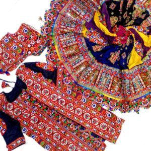 Short Chanyacholis with a Embroidered Coat/Jacket