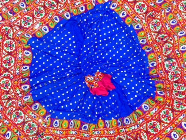 Blue Chanyacholi with Colorful Dupatta Options - Image 2