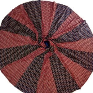 Maroon and Black Gujarati Print Lehenga