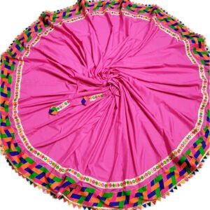 Pink Lehenga with Colorful Embroidery