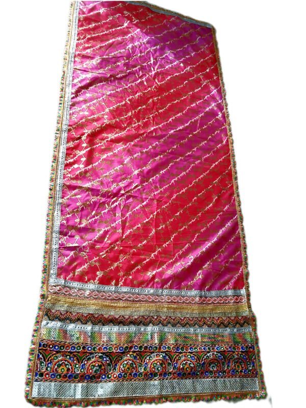 Elegant Semi Circle Gujarati Embroidery Border Dupattas - Image 5
