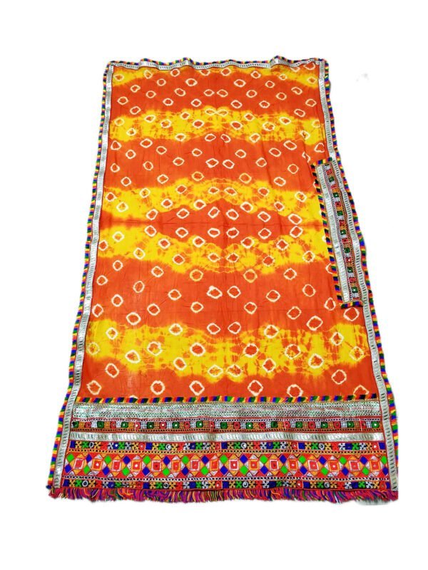 Exquisite Dupatta Featuring Special Head Gujarati Embroidery - Image 2