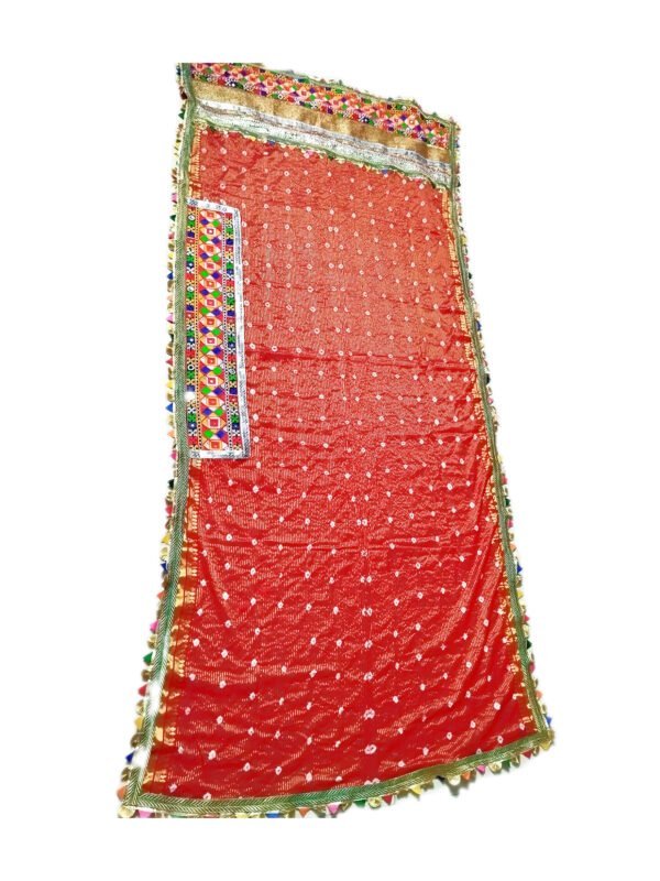 Exquisite Dupatta Featuring Special Head Gujarati Embroidery - Image 4