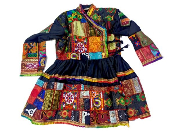 Black/Multi Colour Kedia