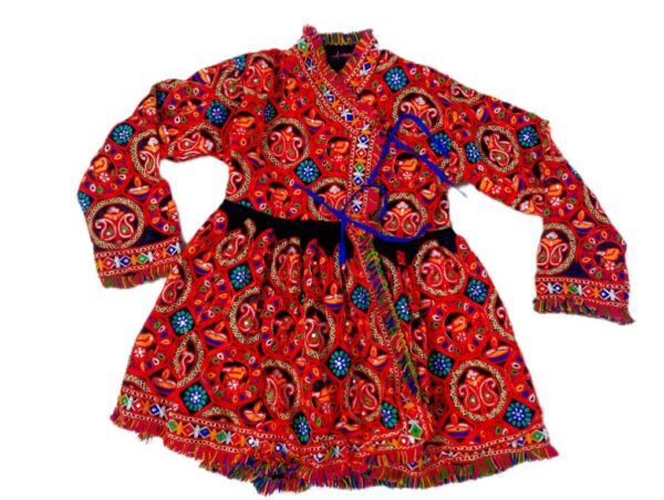 Multi-Colour / Blue Kedias With Side Dupatta Attached