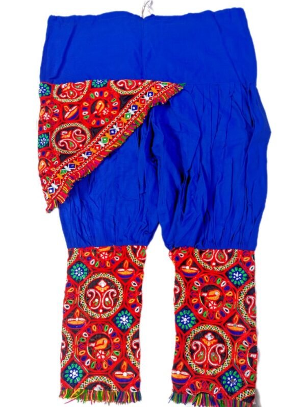 Multi-Colour / Blue Kedias With Side Dupatta Attached - Image 2