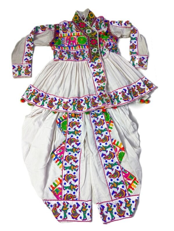 White Kedia with Embroidery