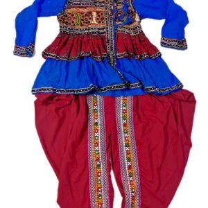 Blue and Maroon Kedia