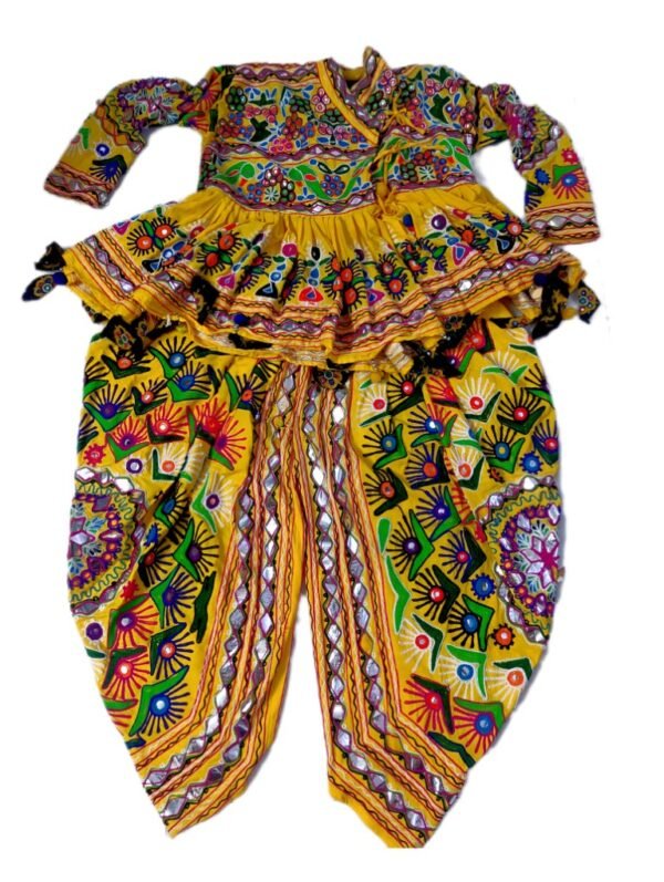 Yellow Kedia with Embroidery