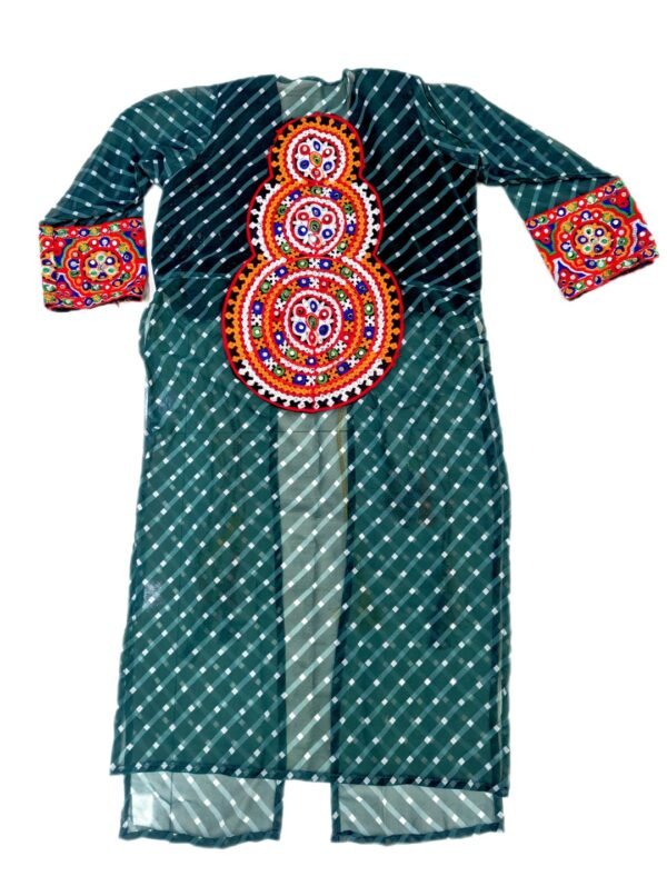 Long Jacket with Gujarati Embroidery - Image 2