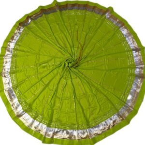 Green Lehenga With Golden Border