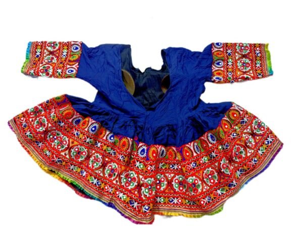Blue Kedia Style Blouse - Image 2