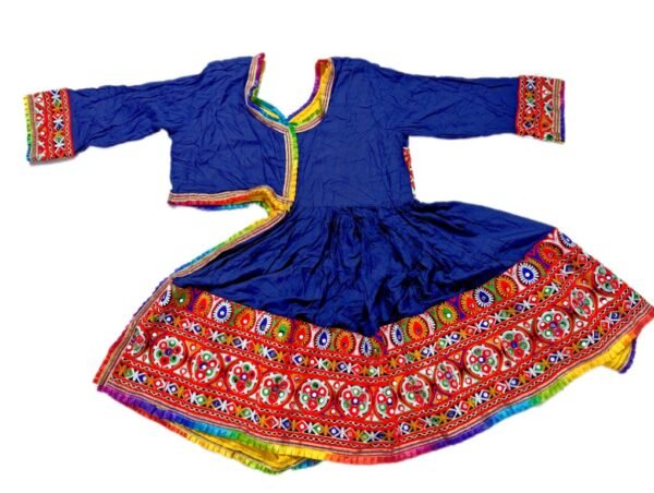 Blue Half Kedia Style Blouse - Image 2