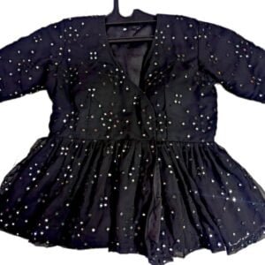 Black Kedia Style Blouse