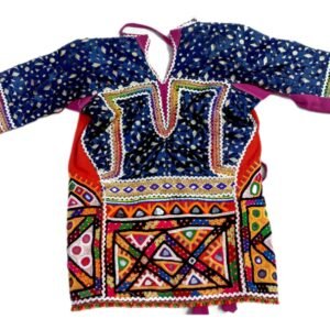 Blue and Green Long Classic Gujarati Blouses