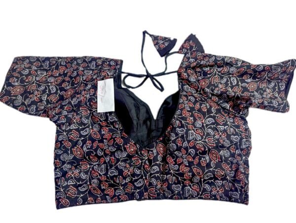 Black Printed Blouse - Image 2