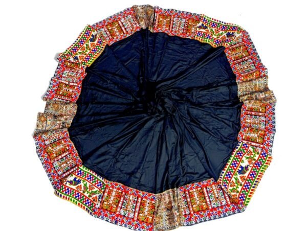 Deep Purple and Black Chanyacholis with Customized Blouse and Dupatta - Image 6