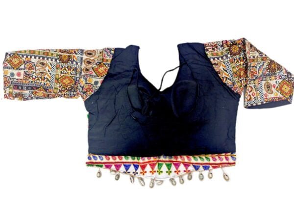 Deep Purple and Black Chanyacholis with Customized Blouse and Dupatta - Image 9