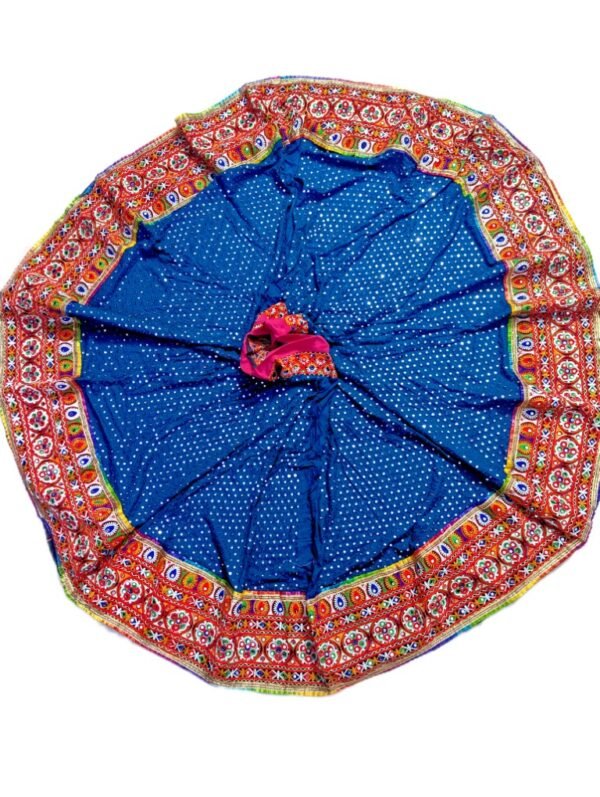Blue Chanyacholi with Kedia Style Blouse - Image 2
