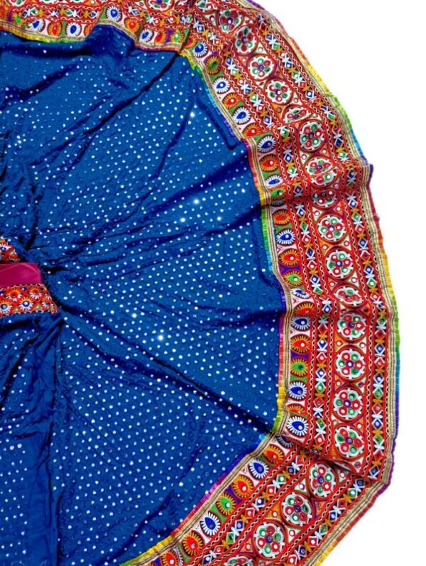 Blue Chanyacholi with Kedia Style Blouse - Image 3