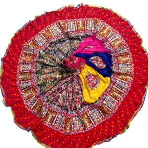 Half and Half Chanyacholis with Multi Layer Borders