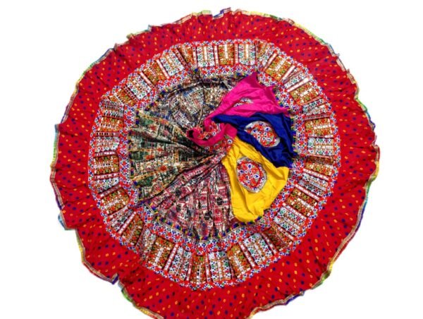 Half and Half Chanyacholis with Multi Layer Borders