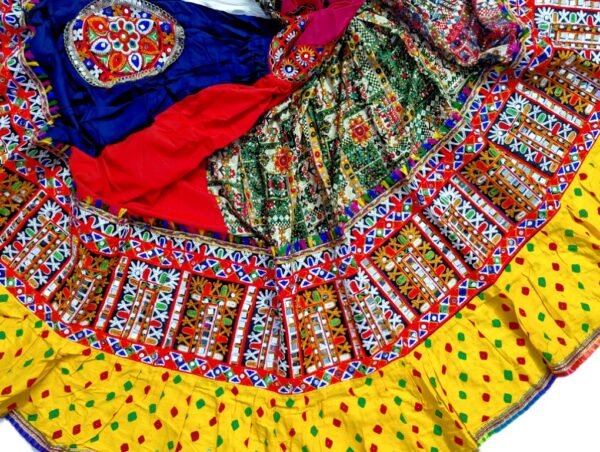 Half and Half Chanyacholis with Multi Layer Borders - Image 4