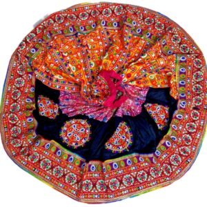 Half Embroidery and Half Black Chanyacholi