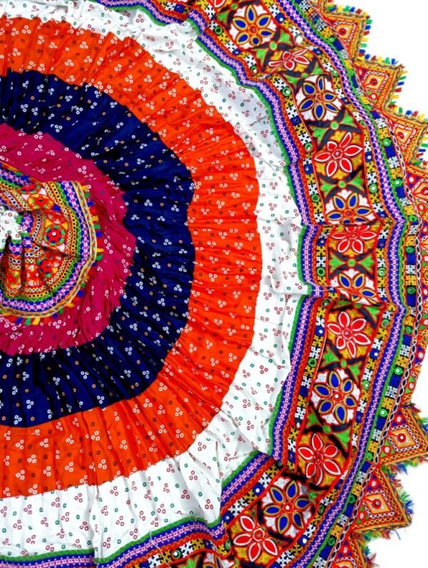 White, Orange, Blue and Pink Chanyacholi - Image 2