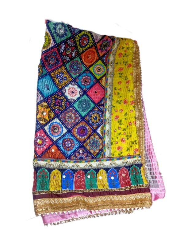 Multi-Colour Print Dupatta with Border
