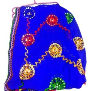 Blue, Red, and Pink Dupattas