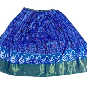 Semi-Stitched Blue Lehenga