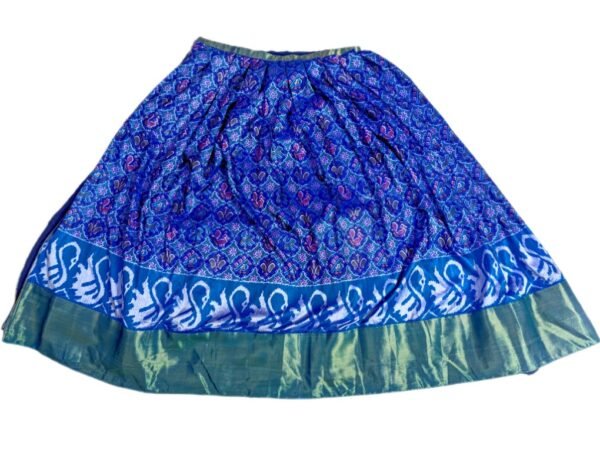 Semi-Stitched Blue Lehenga