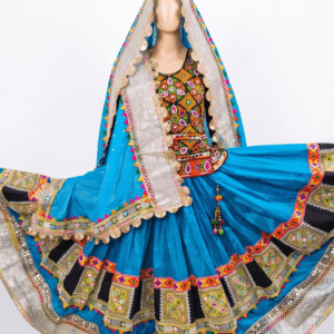 Blue Chanyacholi With Black Accent