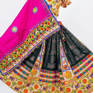 Extended Gujarati Border Double Design Chanyacholis