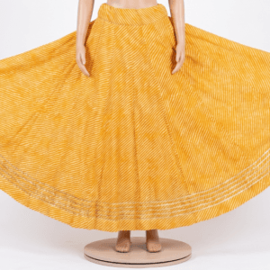 Yellow Print Lehenga (08m Gher)